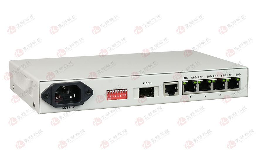 大香蕉视频在线观看科技-POE2004 4路百兆以太POE+(802.3at)光纤收发器